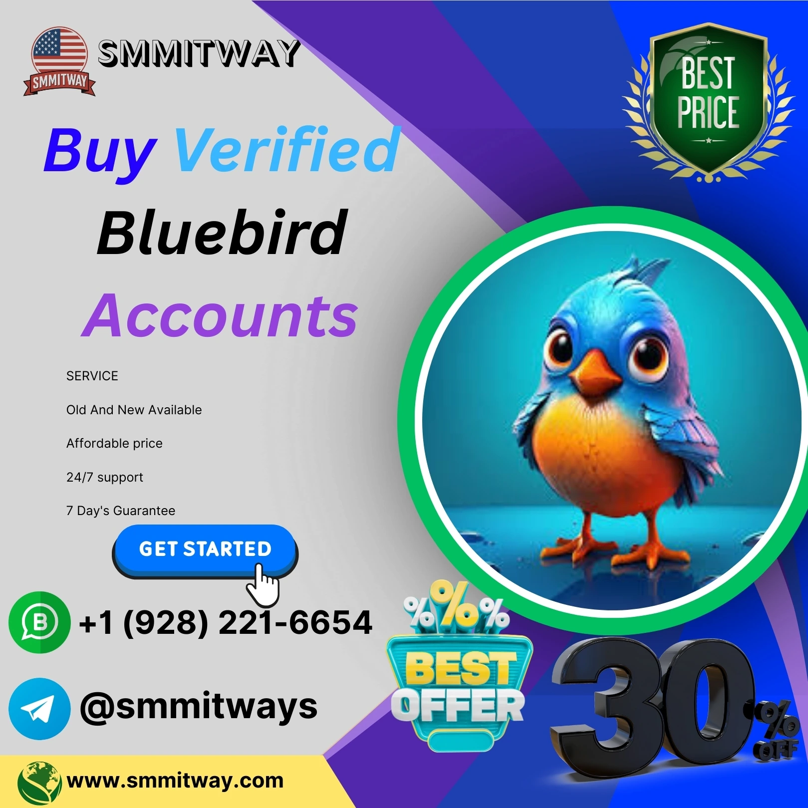 Buy Bluebird Accounts